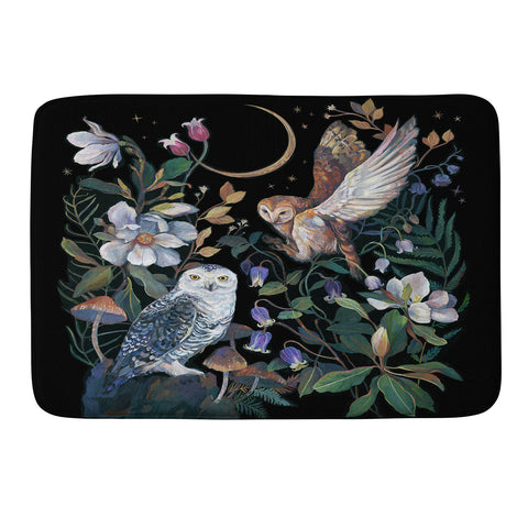 Clara McAllister Owls Magnolia Memory Foam Bath Mat